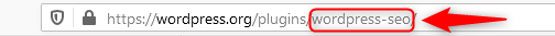 Plugin's slug in URL